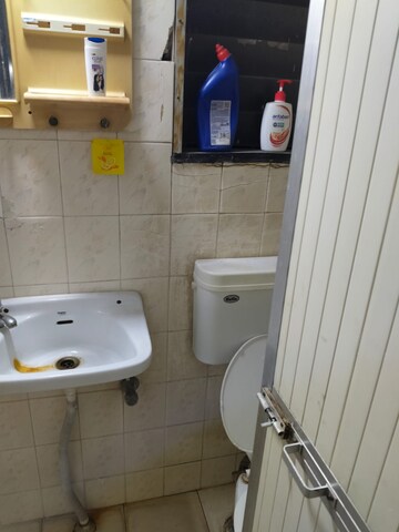 Bathroom in 2 BHK Apartment at Parshwanath Galaxy, Ghodbunder Road – for Rent