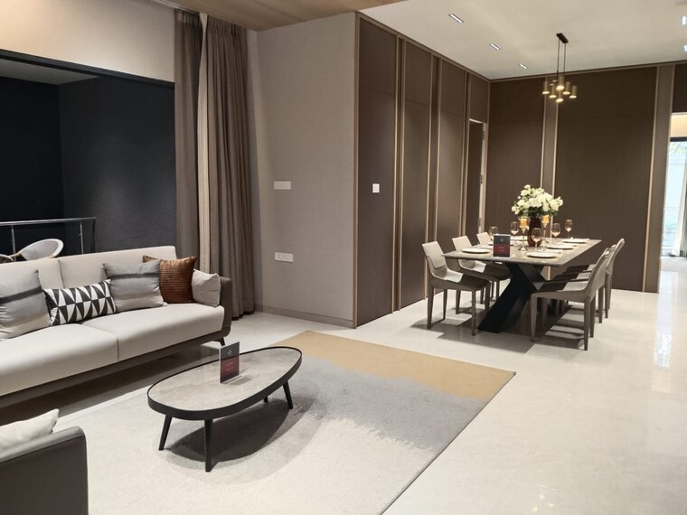 Living Room, holystico-astrana 4 Bedroom 2730 Sq.Ft. Apartment In Hadapsar Pune 10057277