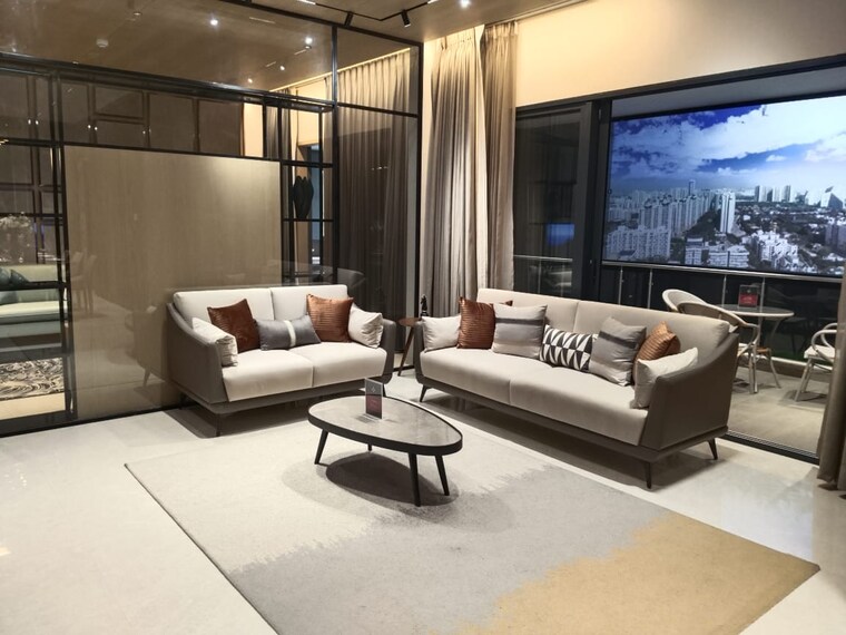 Living Room, holystico-astrana 4 Bedroom 2730 Sq.Ft. Apartment In Hadapsar Pune 10057277