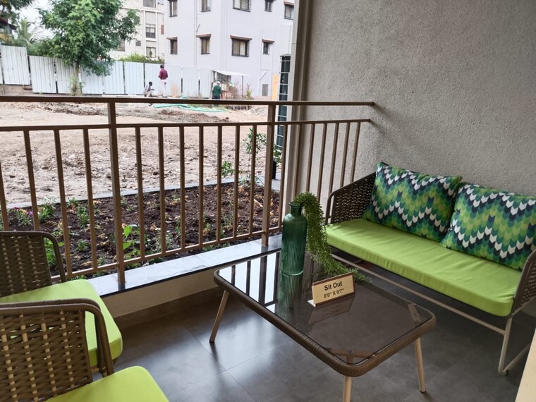 Balcony, guddwill-elate 2 Bedroom 1088 Sq.Ft. Apartment In Undri Pune 10059909