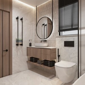 Bathroom in 3 BHK Apartment at Nagla Road – for Sale