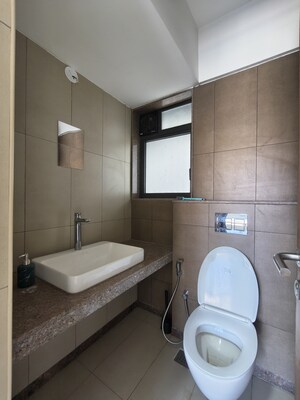 Bathroom in 2 BHK Apartment at Shapoorji Pallonji Vicinia, Powai – for Rent