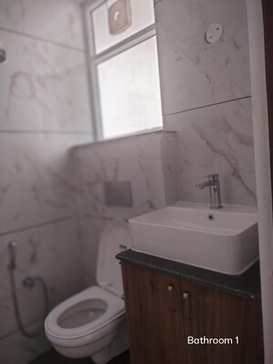 Bathroom in 3 BHK Apartment at Riverdale Hazelwood Residences, High Ground – for Rent