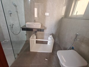 Bathroom in 3 BHK Apartment at Aurobindo The Regent, Kondapur – for Rent
