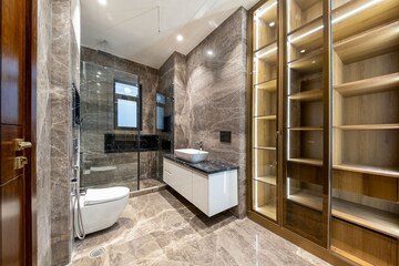 Attached Bathroom in 4 BHK Apartment at Rajouri Garden – for Sale