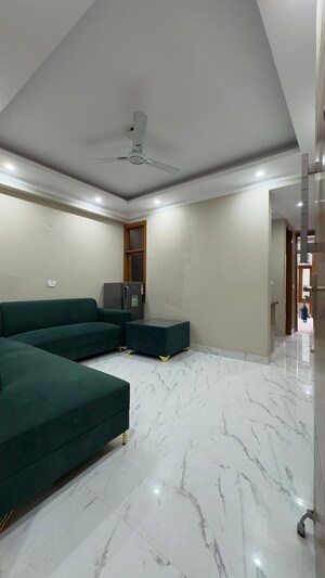 Bedroom in 1 BHK Builder Floor at Palm Residency Chhatarpur, Chattarpur – for Rent