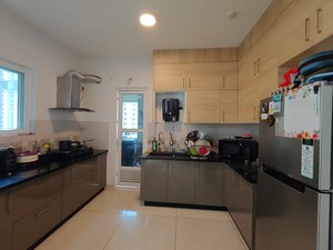 Kitchen in 2.5 BHK Apartment at Aparna Sarovar, Nallagandla – for Rent