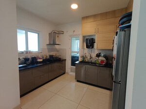 Kitchen in 2.5 BHK Apartment at Aparna Sarovar, Nallagandla – for Rent