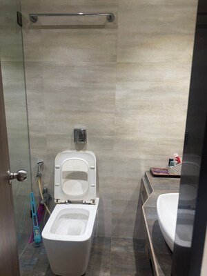 Bathroom in 2 BHK Apartment at Neelkanth Palms, Kapur Bawdi – for Rent