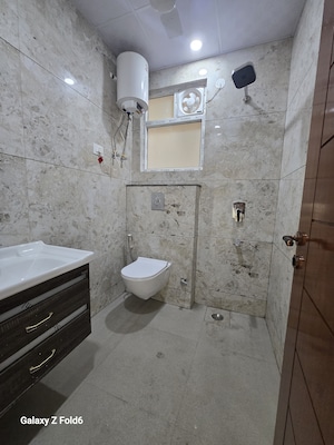 Bathroom in 2 BHK Builder Floor at Risland Sky Mansion, Chattarpur – for Rent