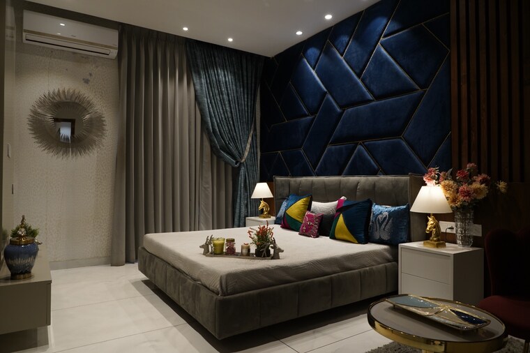 Bedroom, malwa-escon-primera 3 Bedroom 1550 Sq.Ft. Apartment In International Airport Road Zirakpur 10078555