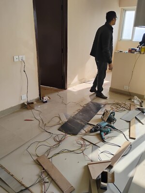 Team Area in 1 BHK Apartment at Amrapali Enchante, Tech Zone 4 Greater Noida – for Rent