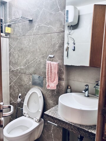 Bathroom in 3 BHK Apartment at Vastrapur – for Rent