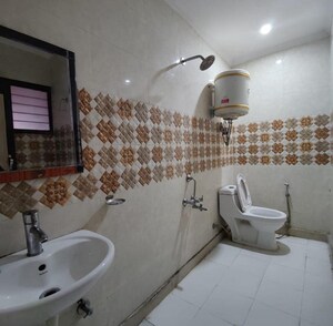 Bathroom in 4 BHK Builder Floor at Sushant Lok I – for Rent