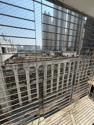 Balcony in 3 BHK Apartment at Thakur Jewel Tower, Kandivali East – for Rent