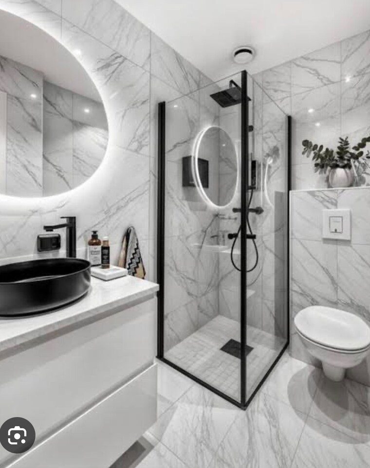 Bathroom, aba-county-107 2 Bedroom 1060 Sq.Ft. Builder Floor In Sector 107 Noida 10081413