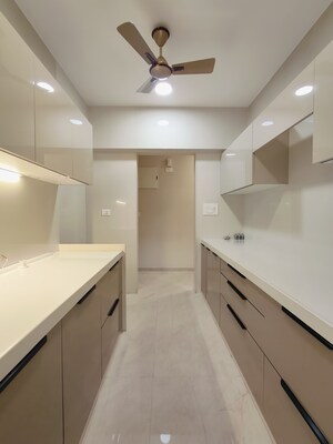 Kitchen in 3 BHK Apartment at Nav Geeta CHS, Chembur – for Rent