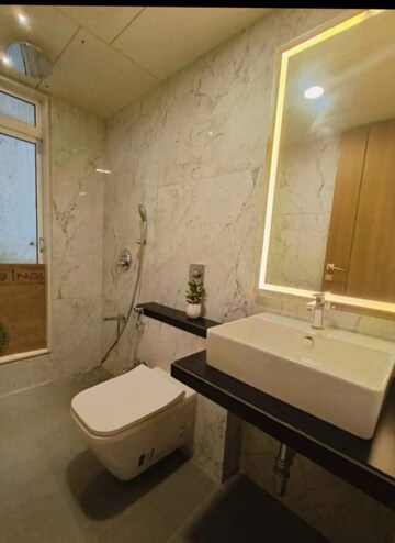 Bathroom in 2 BHK Apartment at Sheth Vasant Oasis, Andheri East – for Rent