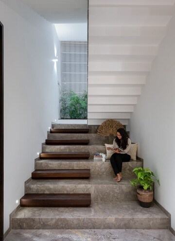 Staircase in 2 BHK Villa at Jigani – for Sale