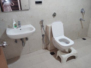 Bathroom in 2 BHK Apartment at Mantri Celestia, Gachibowli – for Rent