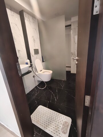 Bathroom in 2 BHK Apartment at Ruparel Ariana, Parel – for Rent