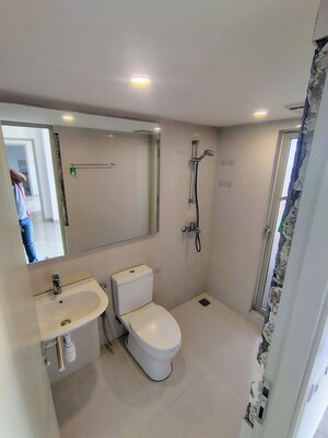 Bathroom in 1 BHK Apartment at Hiranandani The Walk Ventana A & B, Ghodbunder Road – for Rent