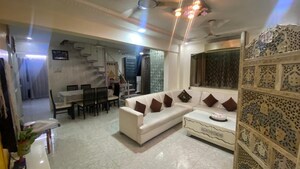 Living Room in 3 BHK Apartment at Kopar Khairane – for Rent