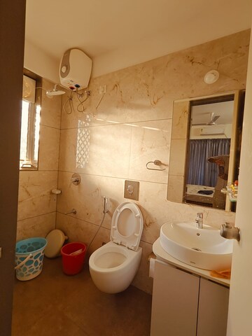 Attached Bathroom in 3 BHK Apartment at Belvalkar Ashirwad, Bhandarkar Road – for Rent