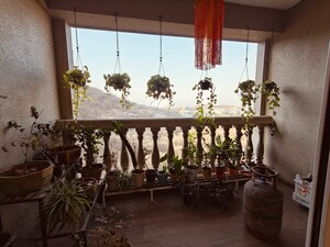 Balcony in 3 BHK Apartment at Belvalkar Ashirwad, Bhandarkar Road – for Rent