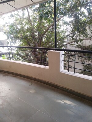 Balcony in 3 BHK Apartment at Gokhale Saraswati Park, Ideal Colony – for Rent