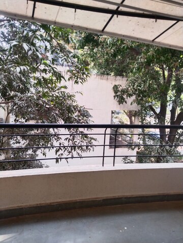Balcony in 3 BHK Apartment at Gokhale Saraswati Park, Ideal Colony – for Rent