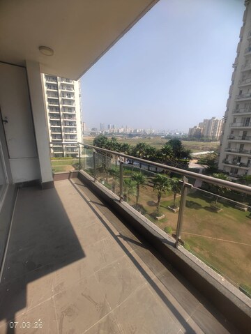 Balcony in 3.5 BHK Apartment at Microtek Greenburg, Sector 86 – for Rent