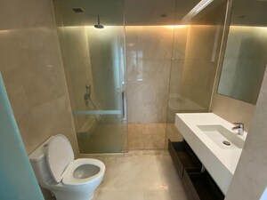 Bathroom in 3 BHK Apartment at Dheeraj Gaurav Heights, Jogeshwari West – for Rent