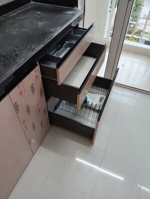 Kitchen in 2 BHK Apartment at Rustomjee Athena, Majiwada – for Rent