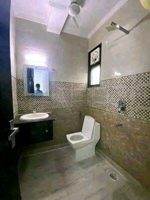 Bathroom in 3 BHK Builder Floor at East Of Kailash – for Rent