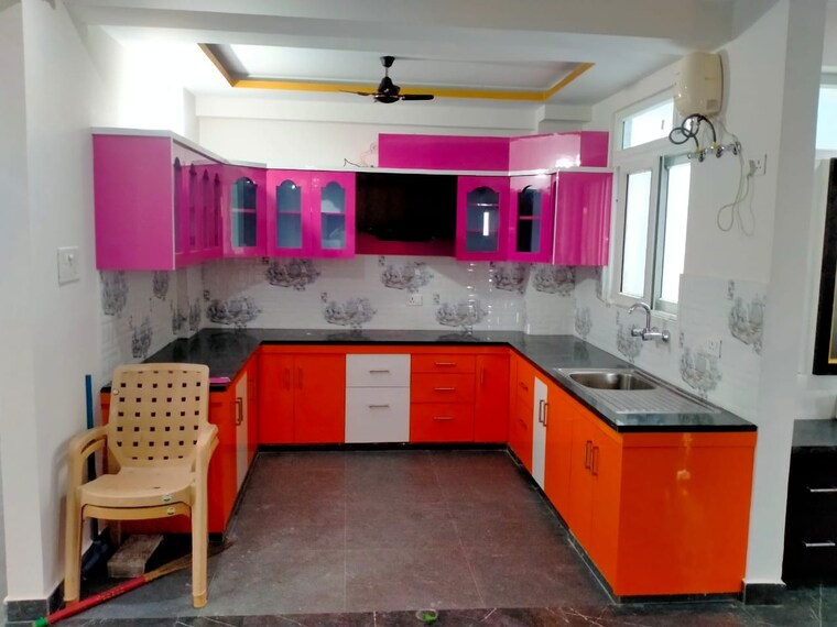 Kitchen, arsha-sumangalam-vrindavan-yojana 3 Bedroom 1573 Sq.Ft. Apartment In Vrindavan Yojna Lucknow 10095797