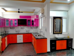 Kitchen in 3 BHK Apartment at Arsha Sumangalam Vrindavan Yojana, Vrindavan Yojna – for Rent
