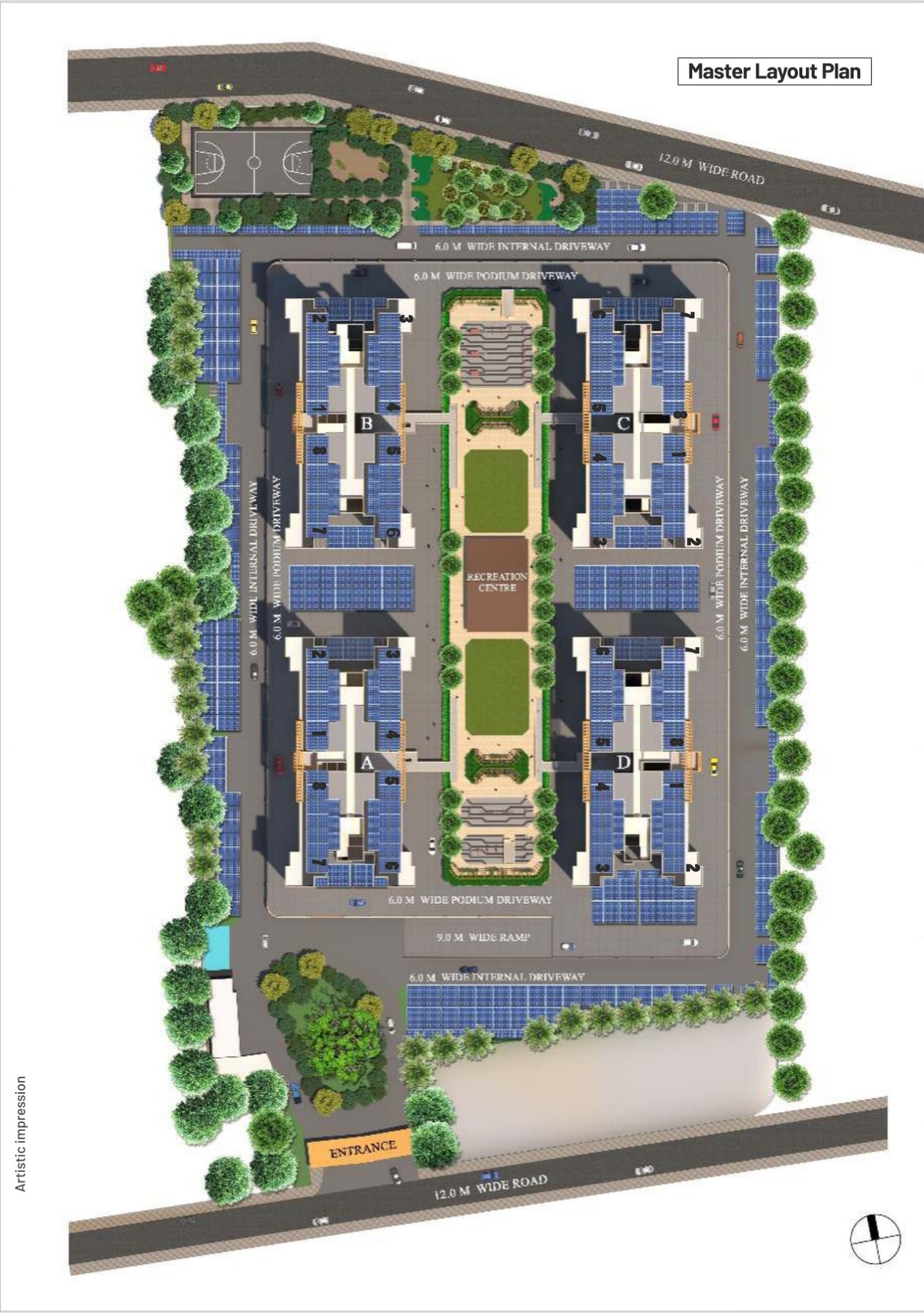 2 BHK + Pooja Room 898 Sq.Ft. Apartment in Magarpatta Riverview City Hornbill Heights