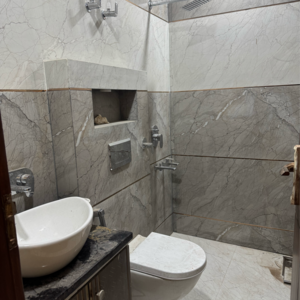 Bathroom in 2 BHK Builder Floor at Moti Nagar – for Sale