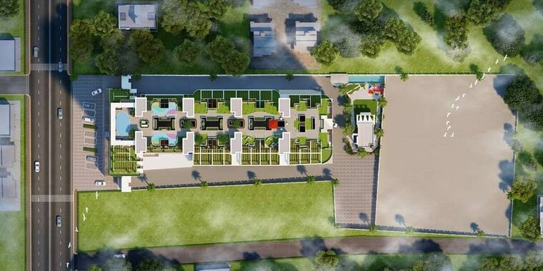 Master Plan, bhaktamar-residency 2 Bedroom 760 Sq.Ft. Apartment In Wadgaon Sheri Pune 10103021