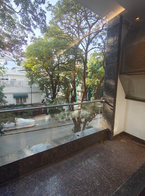 Balcony in 3.5 BHK Builder Floor at Panchsheel Enclave – for Rent