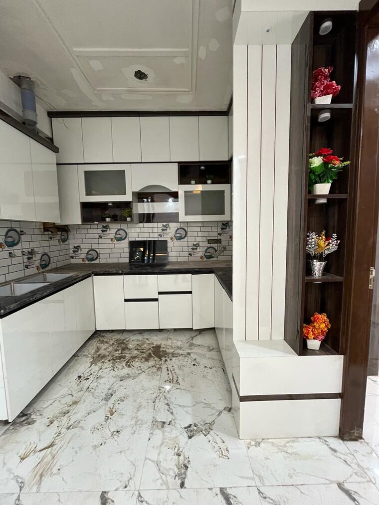 Kitchen, annu-enclave 3 Bedroom 1100 Sq.Ft. Builder Floor In Chhapraula Greater Noida 10105708