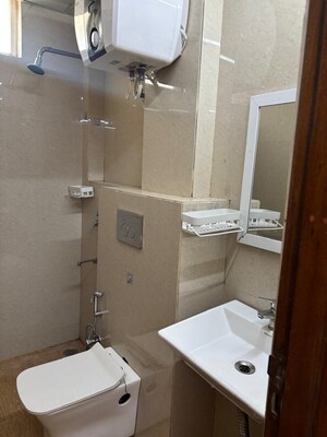 Bathroom in 2 BHK Builder Floor at Sushant Lok 3, Sector 57 – for Rent