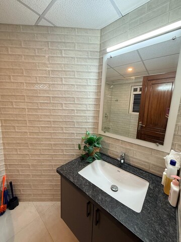 Bathroom in 3 BHK Apartment at Adarsh Palace, Jp Nagar – for Rent