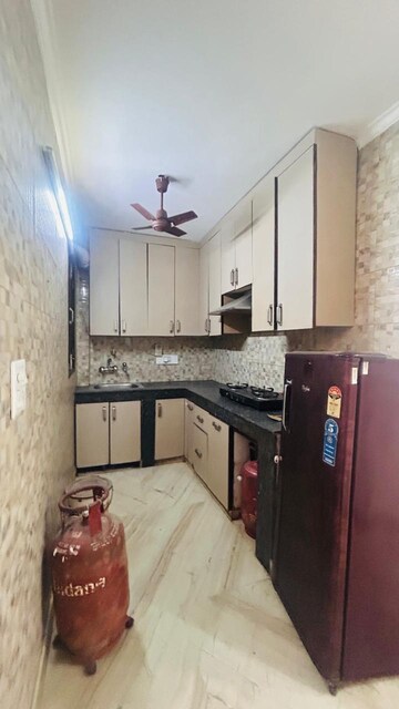 Kitchen in 3 BHK Builder Floor at Malviya Nagar – for Rent