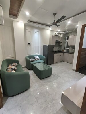 Living Room in 2 BHK Builder Floor at Global Foyer, Sector 43 – for Rent