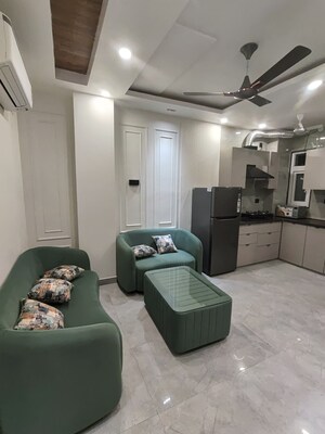 Living Room in 2 BHK Builder Floor at Global Foyer, Sector 43 – for Rent