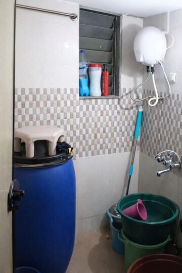 Washroom in 1 BHK Apartment at Om Sai Heights Phase II, Morya Nagar – for Sale