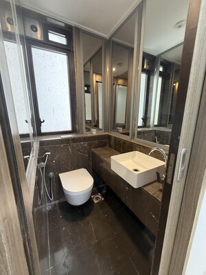 Bathroom in 3 BHK Apartment at Lodha The Park, Worli – for Rent