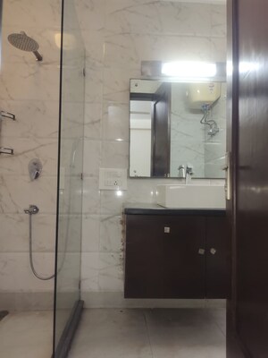 Bathroom in 4 BHK Builder Floor at Saket – for Rent
